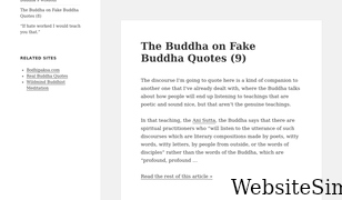 fakebuddhaquotes.com Screenshot