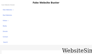 fakewebsitebuster.com Screenshot