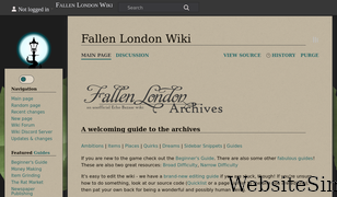 fallenlondon.wiki Screenshot