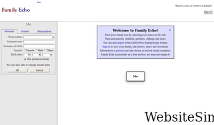 familyecho.com Screenshot