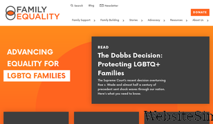 familyequality.org Screenshot