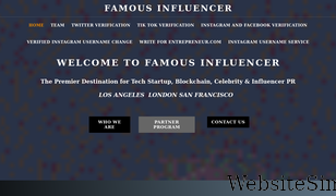 famousinfluencer.com Screenshot