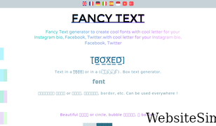 fancy-text.net Screenshot