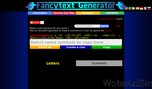 fancytext.blogspot.com Screenshot