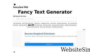 fancytextpro.com Screenshot