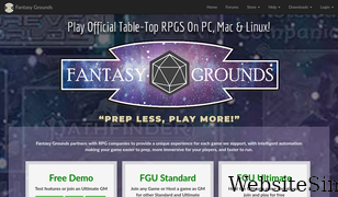 fantasygrounds.com Screenshot
