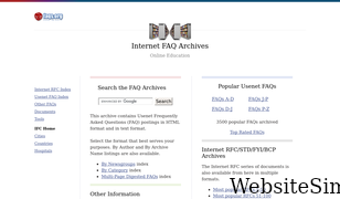 faqs.org Screenshot
