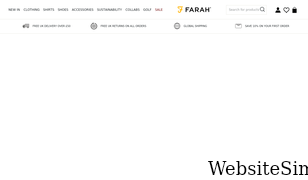 farah.co.uk Screenshot