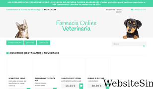 farmaciaonlineveterinaria.com Screenshot