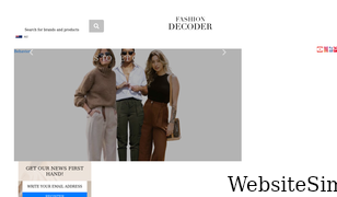 fashiondecoder.com Screenshot