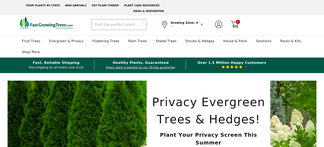 fast-growing-trees.com Screenshot
