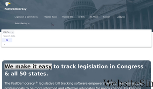 fastdemocracy.com Screenshot