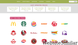 fastfoodmenuprices.com Screenshot