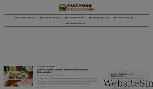 fastfoodprecios.mx Screenshot