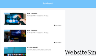 fatgreed.com Screenshot