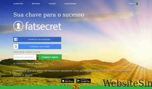 fatsecret.com.br Screenshot