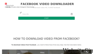 fbdownloader.online Screenshot