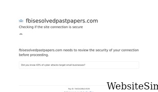 fbisesolvedpastpapers.com Screenshot