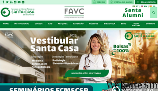 fcmsantacasasp.edu.br Screenshot