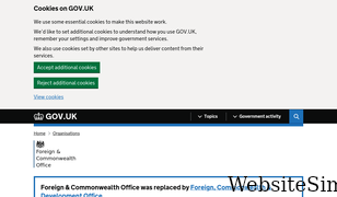 fco.gov.uk Screenshot