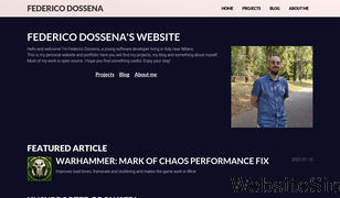fdossena.com Screenshot