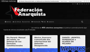 federacionanarquista.net Screenshot