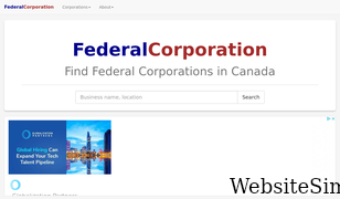 federalcorporation.ca Screenshot