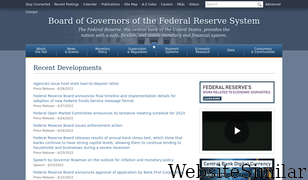 federalreserve.gov Screenshot
