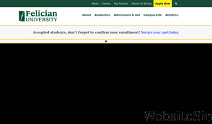 felician.edu Screenshot