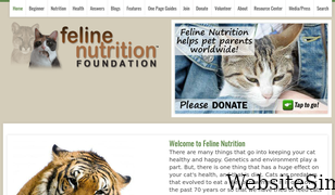 feline-nutrition.org Screenshot
