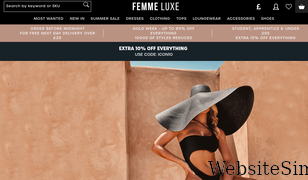 femmeluxe.co.uk Screenshot
