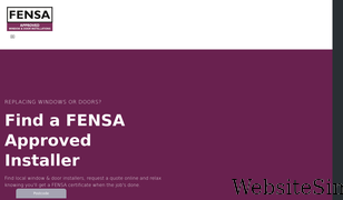fensa.org.uk Screenshot