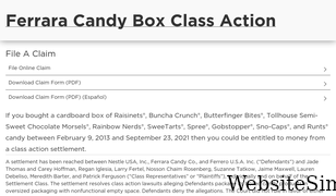 ferraracandyboxclassaction.com Screenshot