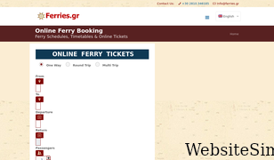 ferries.gr Screenshot