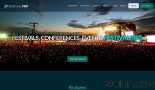 festivalpro.com Screenshot