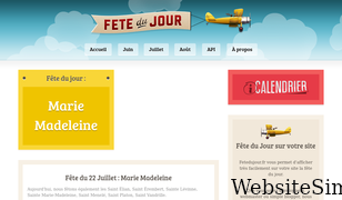 fetedujour.fr Screenshot