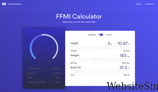 ffmicalculator.org Screenshot