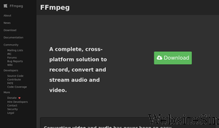 ffmpeg.org Screenshot