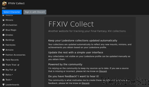 ffxivcollect.com Screenshot