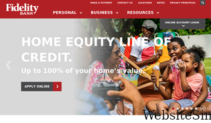 fidelitybank.com Screenshot