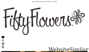 fiftyflowers.com Screenshot