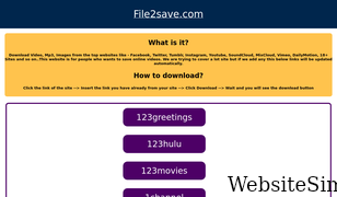 file2save.com Screenshot