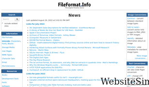 fileformat.info Screenshot