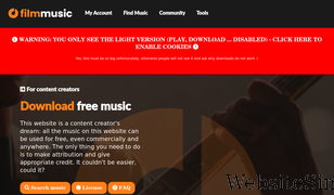 filmmusic.io Screenshot