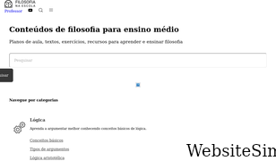 filosofianaescola.com Screenshot