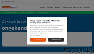 financiallease.nl Screenshot