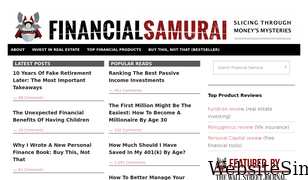 financialsamurai.com Screenshot