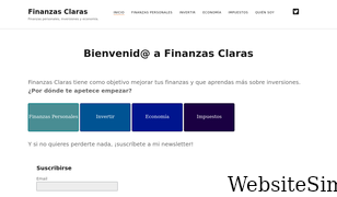 finanzasclaras.es Screenshot