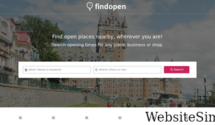 find-open.ca Screenshot