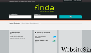 finda.co.nz Screenshot